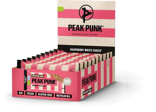 Proteinreep - Sport - Vegan, krokant - Raspberry White Choco