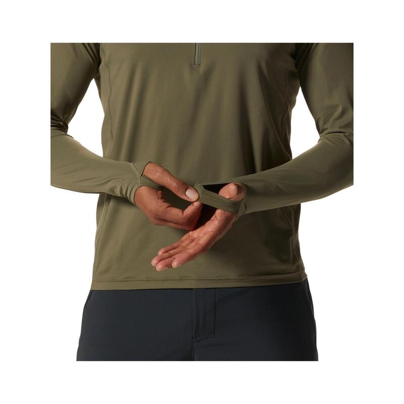 Tricou cu maneci lungi Crater Lake 1/2 Zip barbati