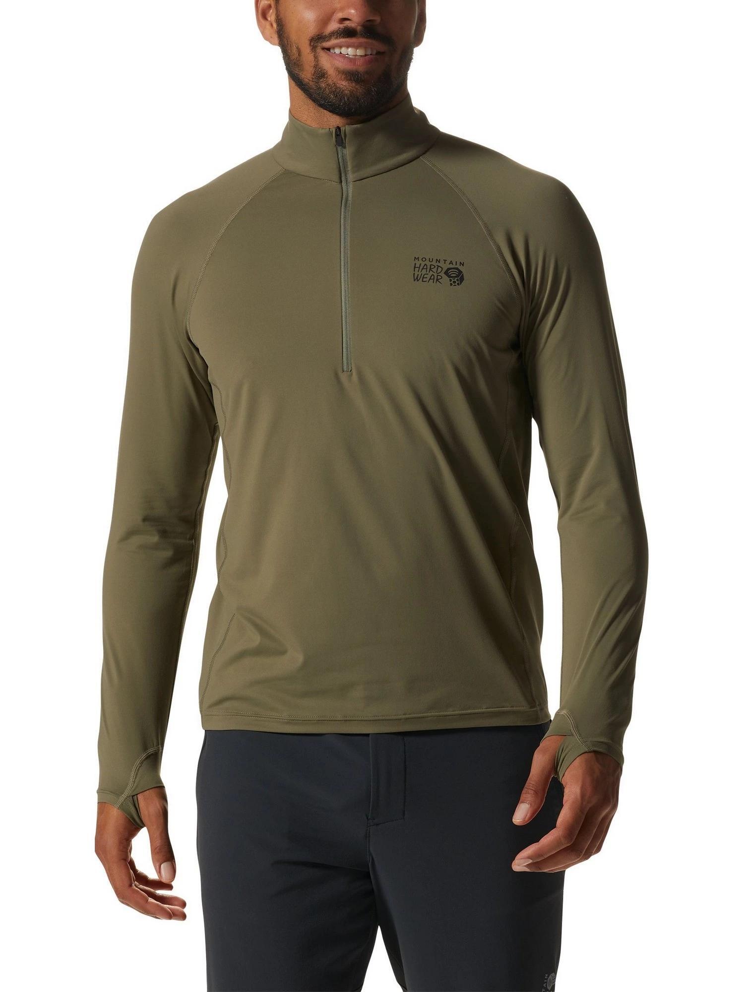 Tricou cu maneci lungi Crater Lake 1/2 Zip barbati