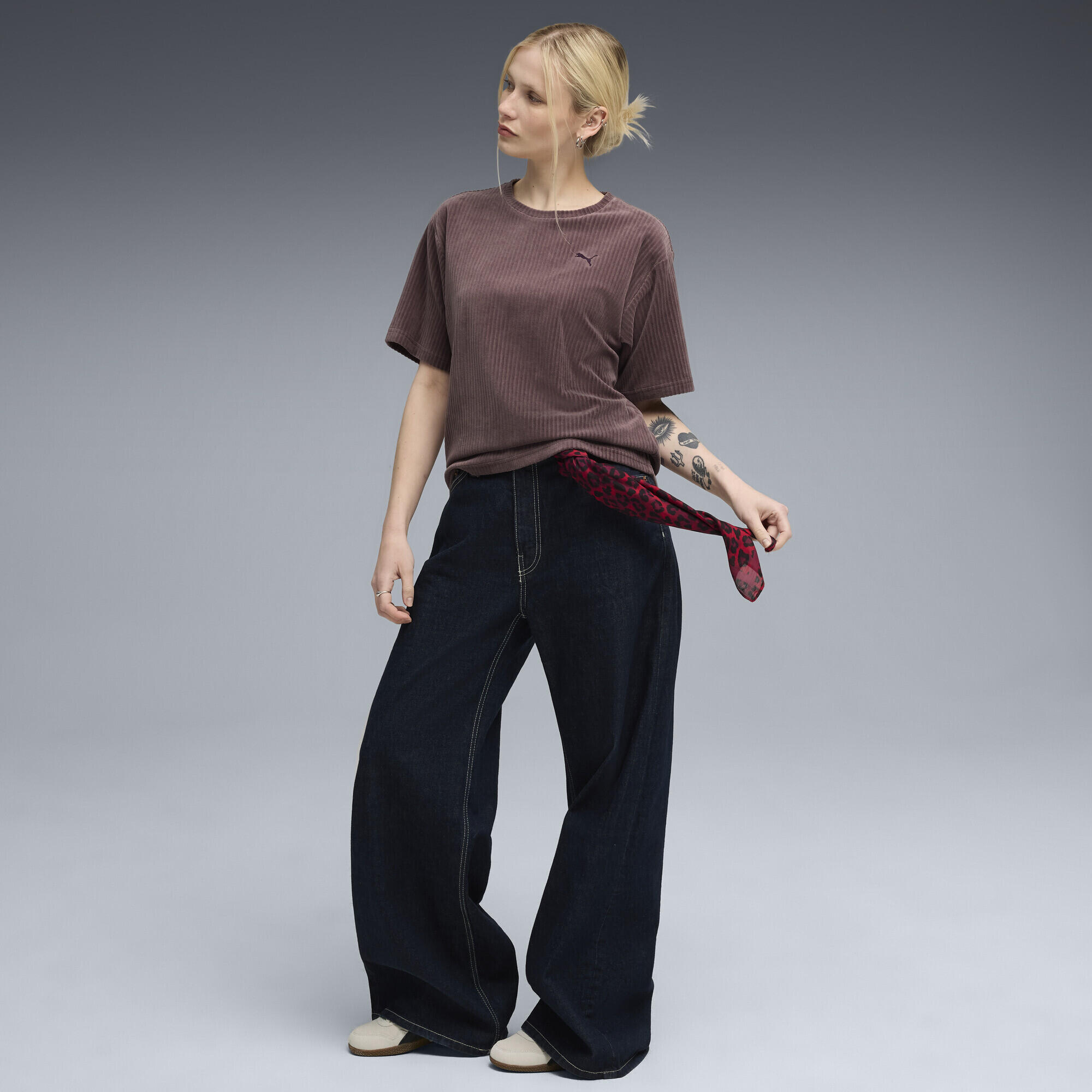 T-shirt décontracté en velours côtelé Essentials Elevated Femme PUMA 4/5