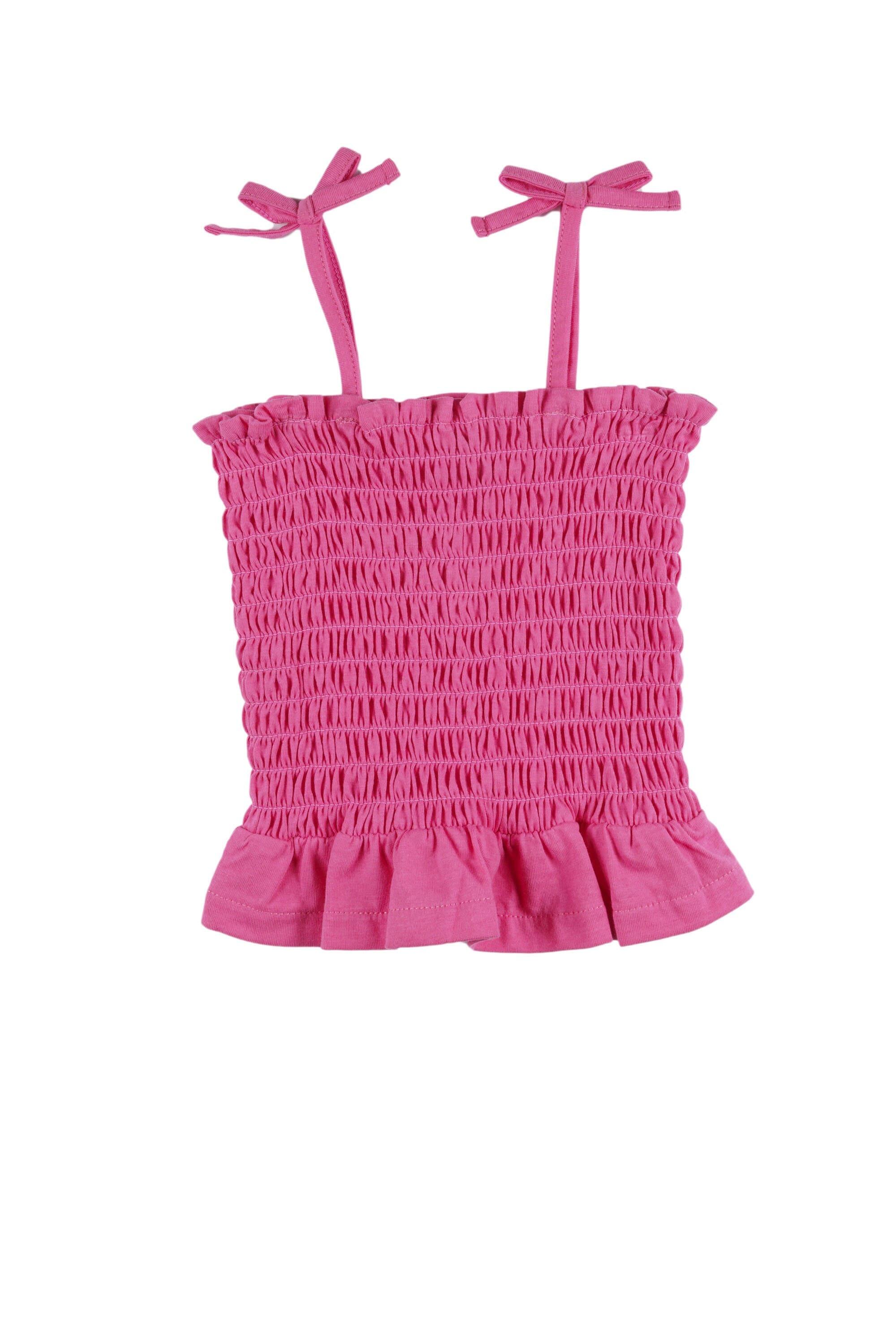 Camiseta rosa-choque para 3/4