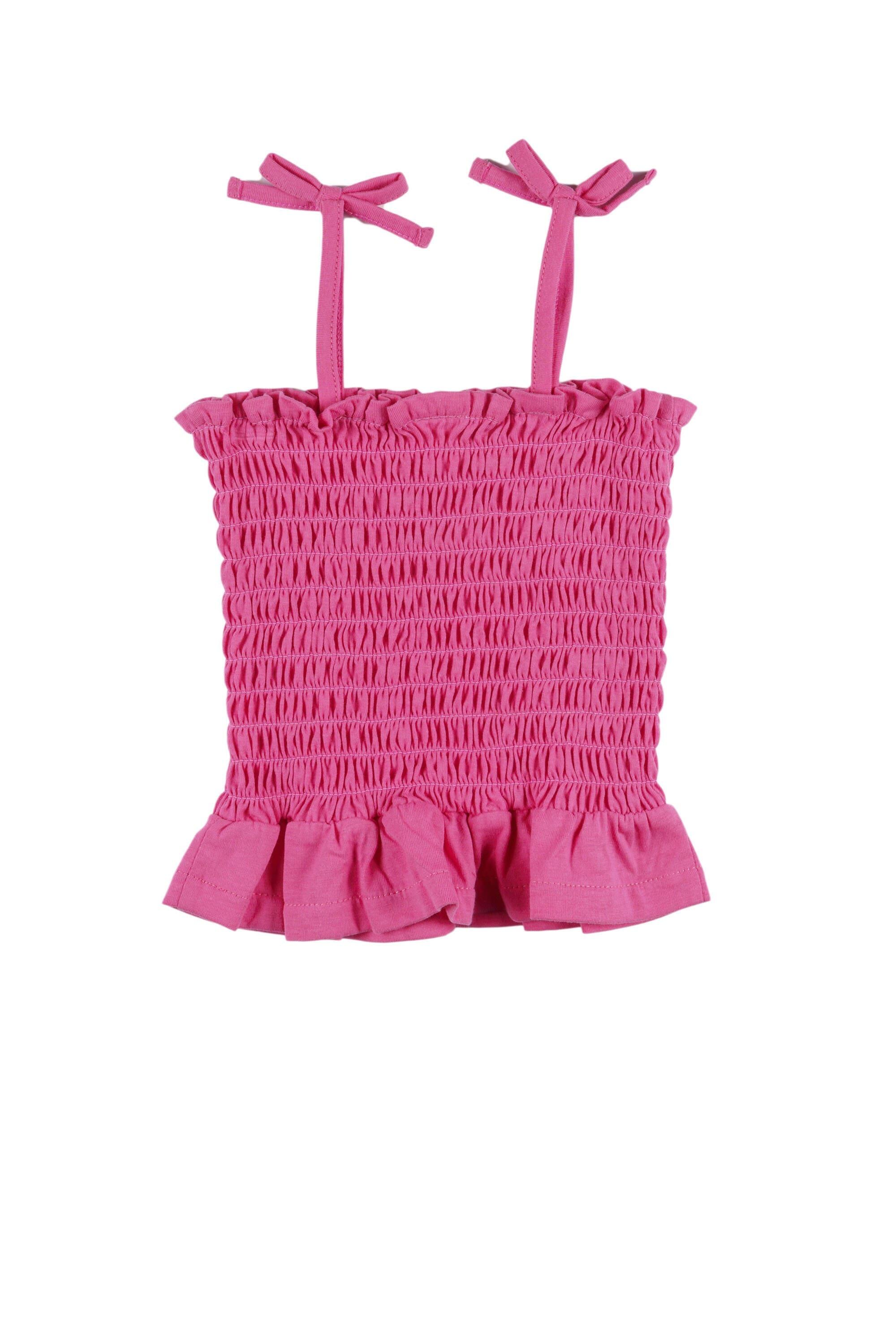 Camiseta rosa-choque para 2/4