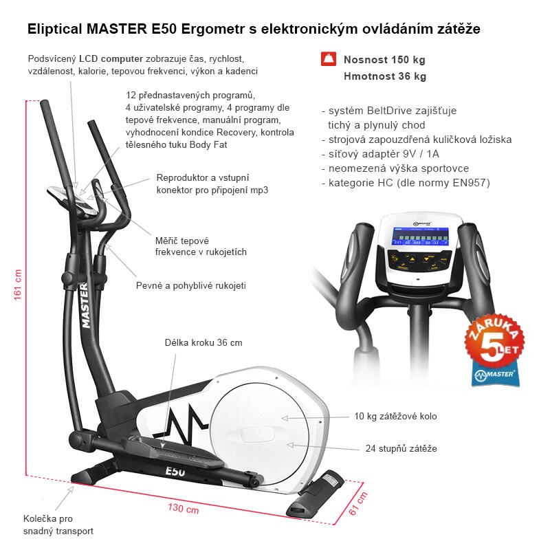 MASTER E50 ELLIPTIKUS TRÉNER