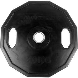Disque bumper Olympic caoutchouc 5kg noir, unité