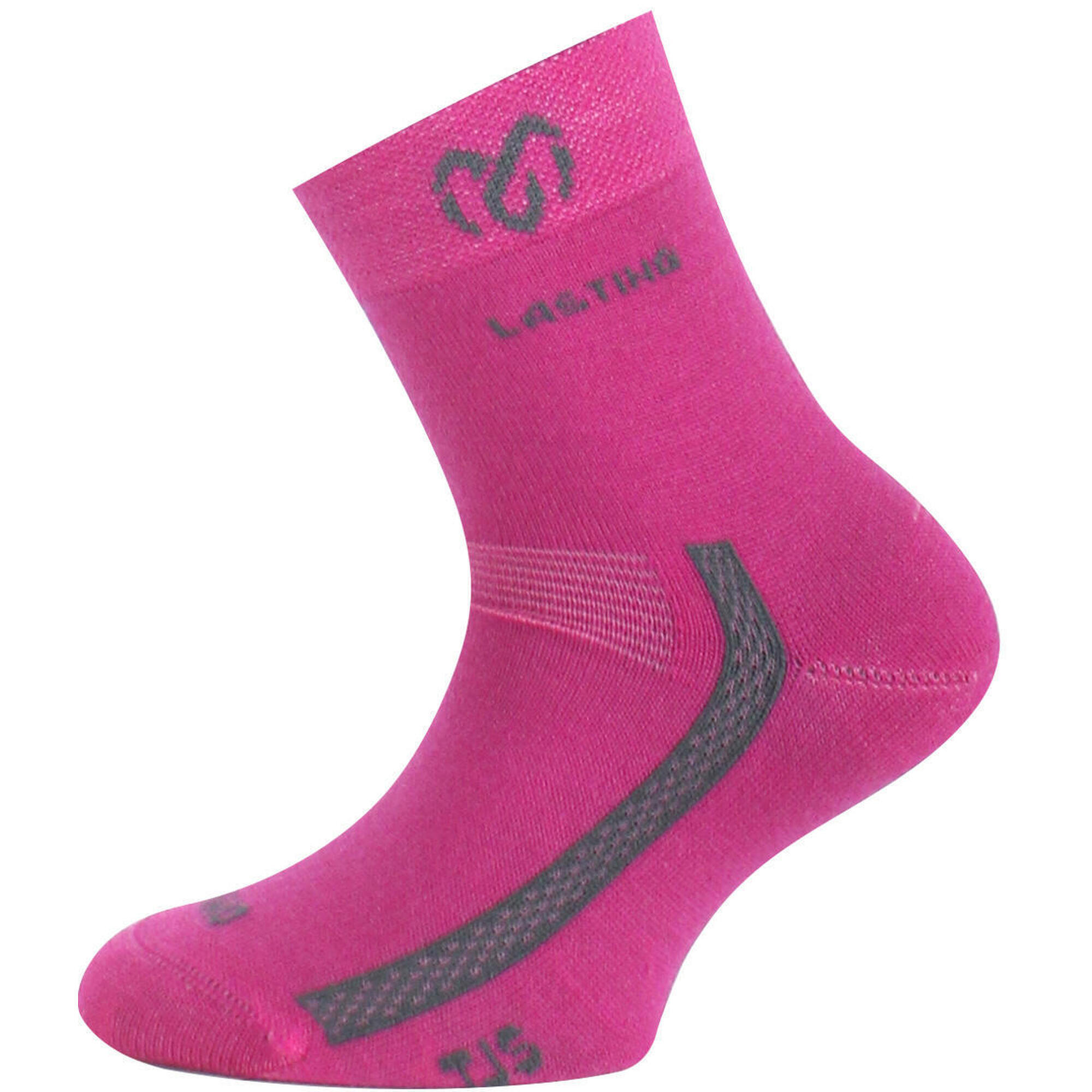 Lasting - Chaussettes En Mérinos Pour Enfants Tjs - Chaussettes - Rose - Decathlon