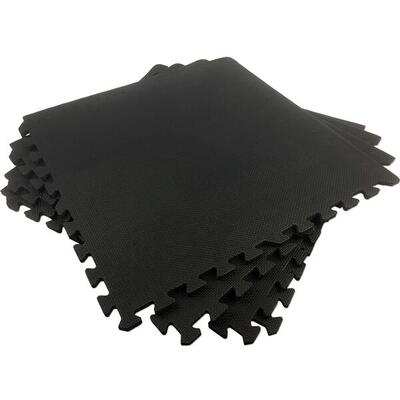 Bodenschutzmatten Set - 4x 60x60cm - Schwarz