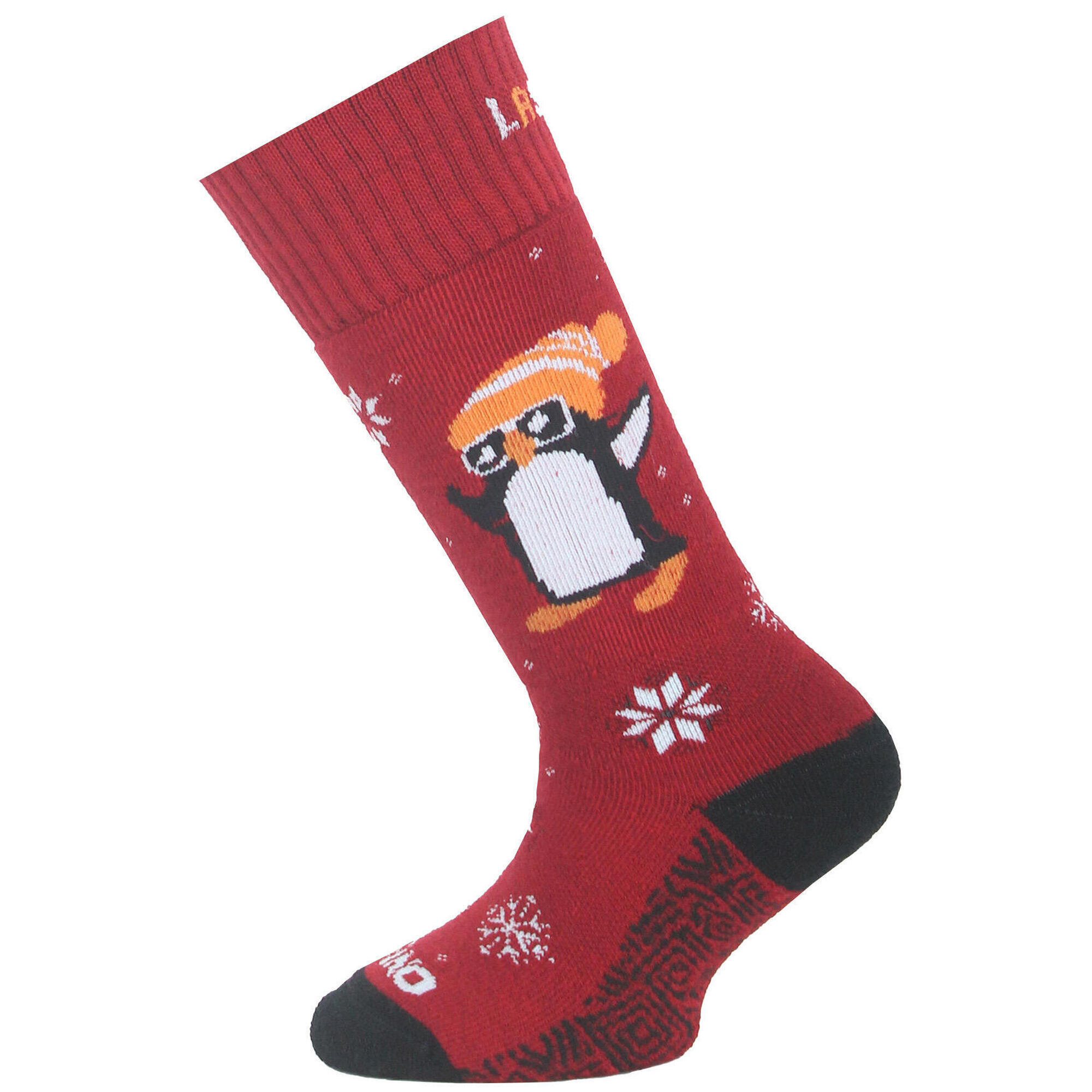 Lasting - Chaussettes De Ski En Laine Mérinos Pour Enfants Sje - Chaussettes - Rouge - Decathlon
