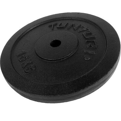 Hantelscheiben Standard 30mm schwartz - 15kg. Format: individuell
