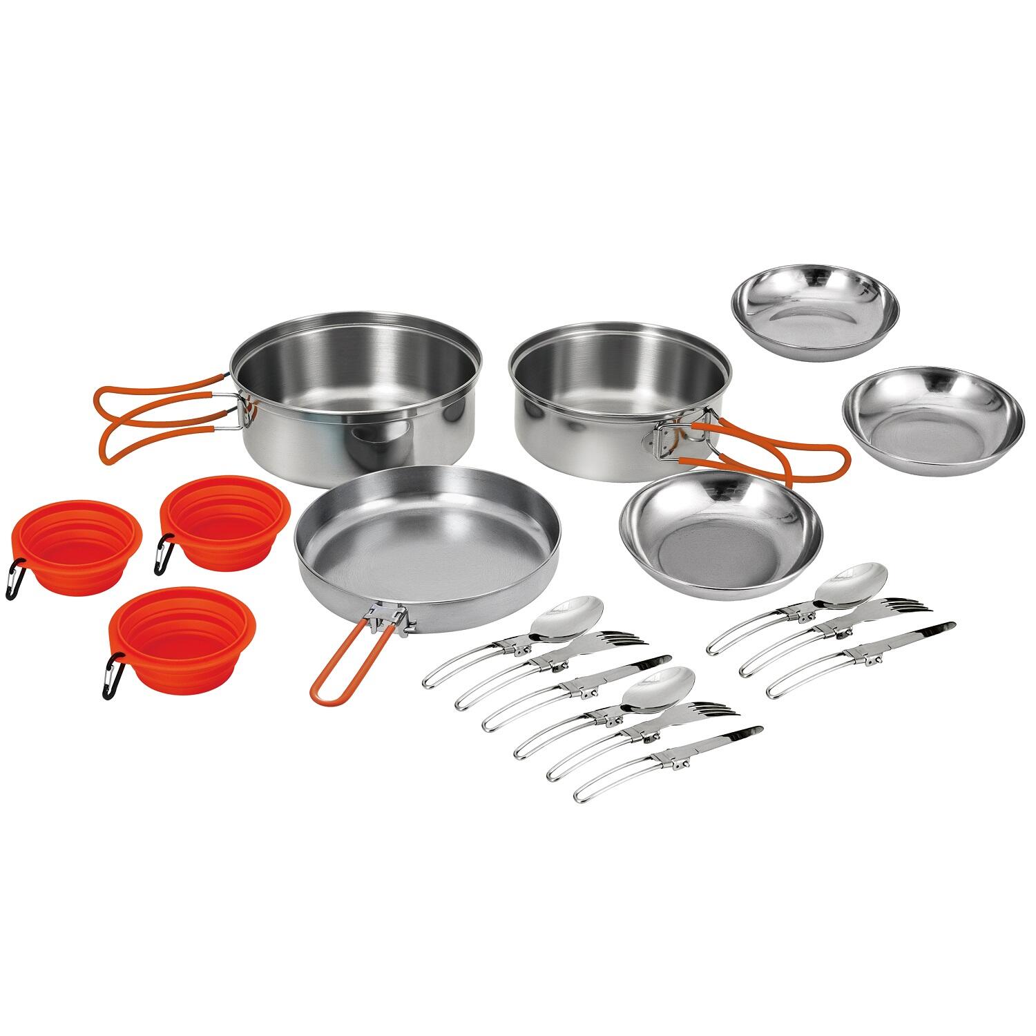 KINGCAMP Kempingová sada nádobí - ešus KING CAMP Adventurer II pro