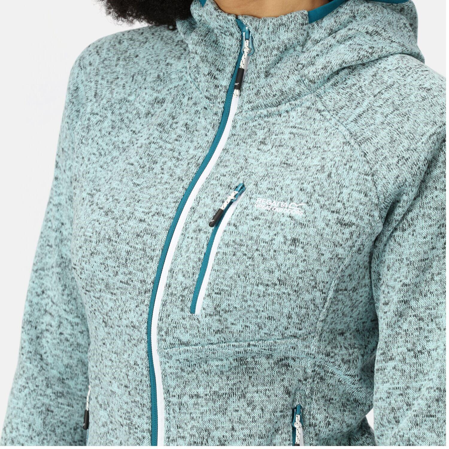 Regatta Hood Newhill Strickfleecejacke Damen mit Kapuze 4/6