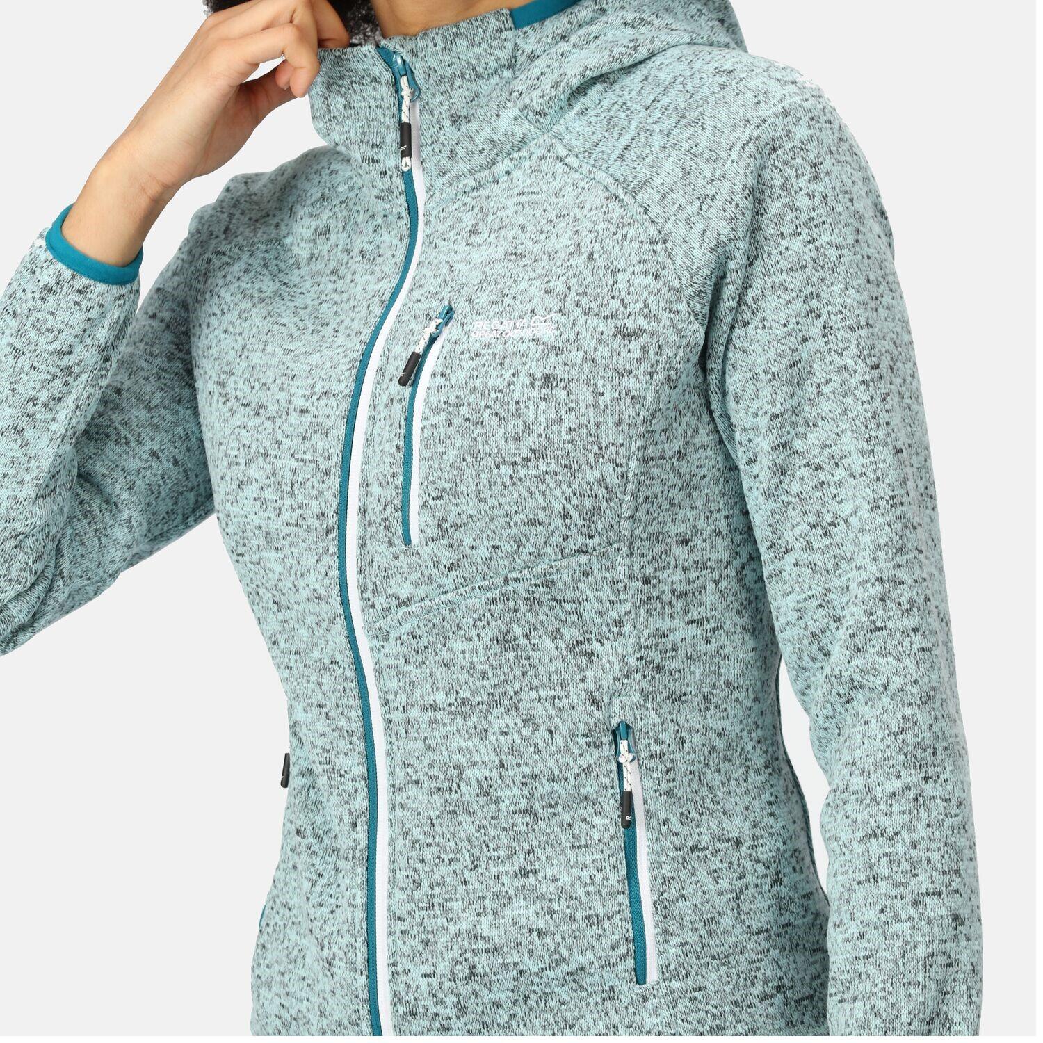 Regatta Hood Newhill Strickfleecejacke Damen mit Kapuze 3/6