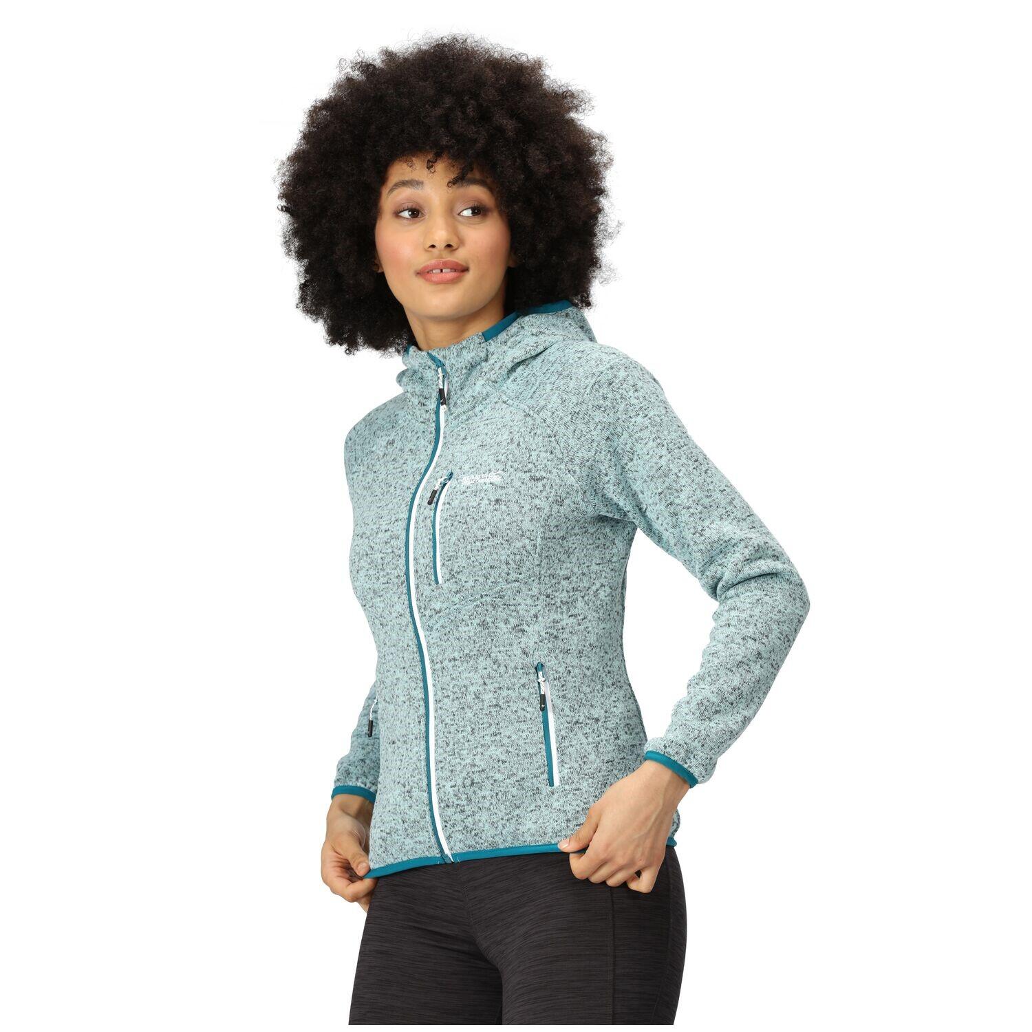 Regatta Hood Newhill Strickfleecejacke Damen mit Kapuze 5/6