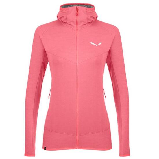 Salewa Fleecejacke Light Micro Pl M FZ mit Kapuze für Damen