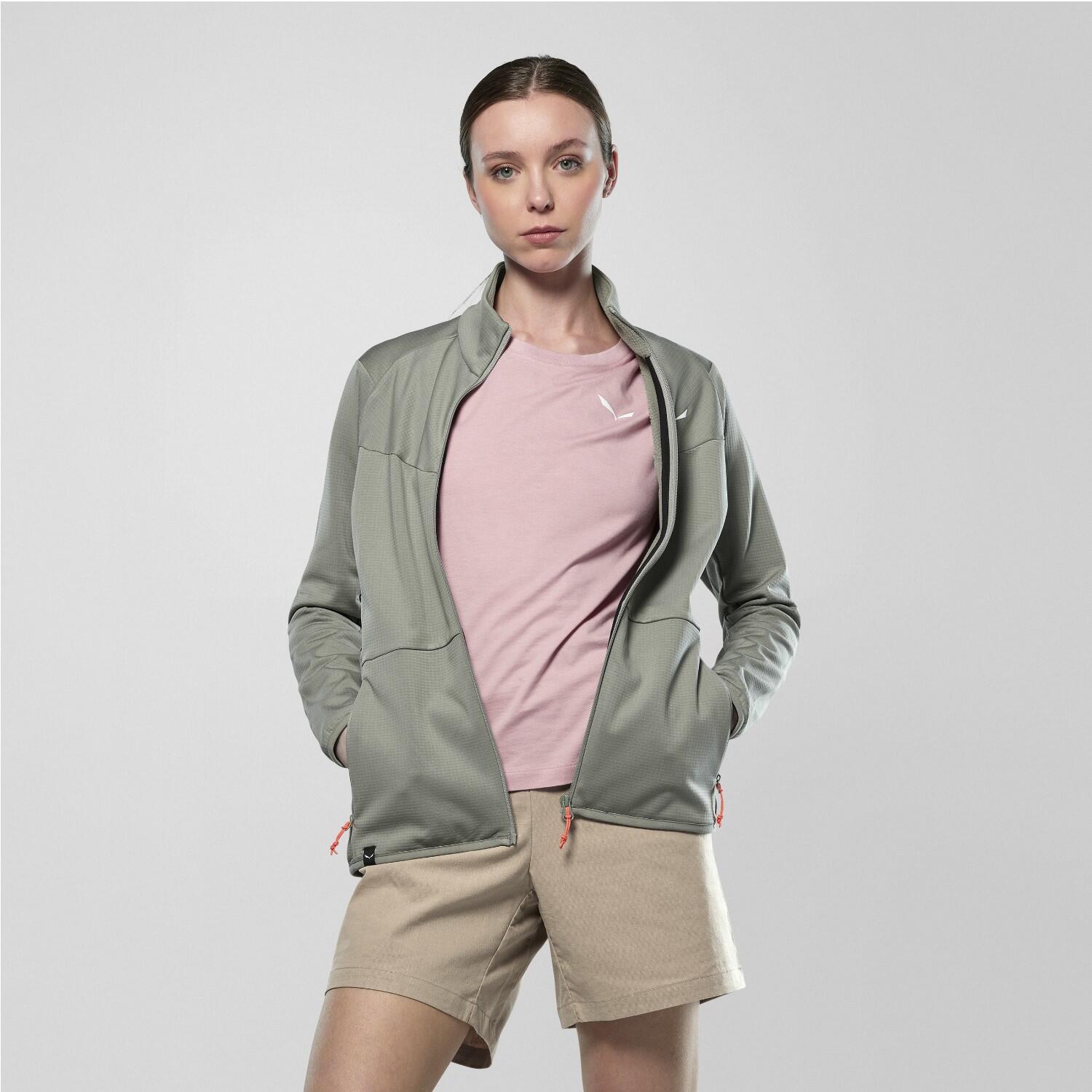 Chaqueta de senderismo con cremallera para mujer Salewa Puez Cammino 5/6