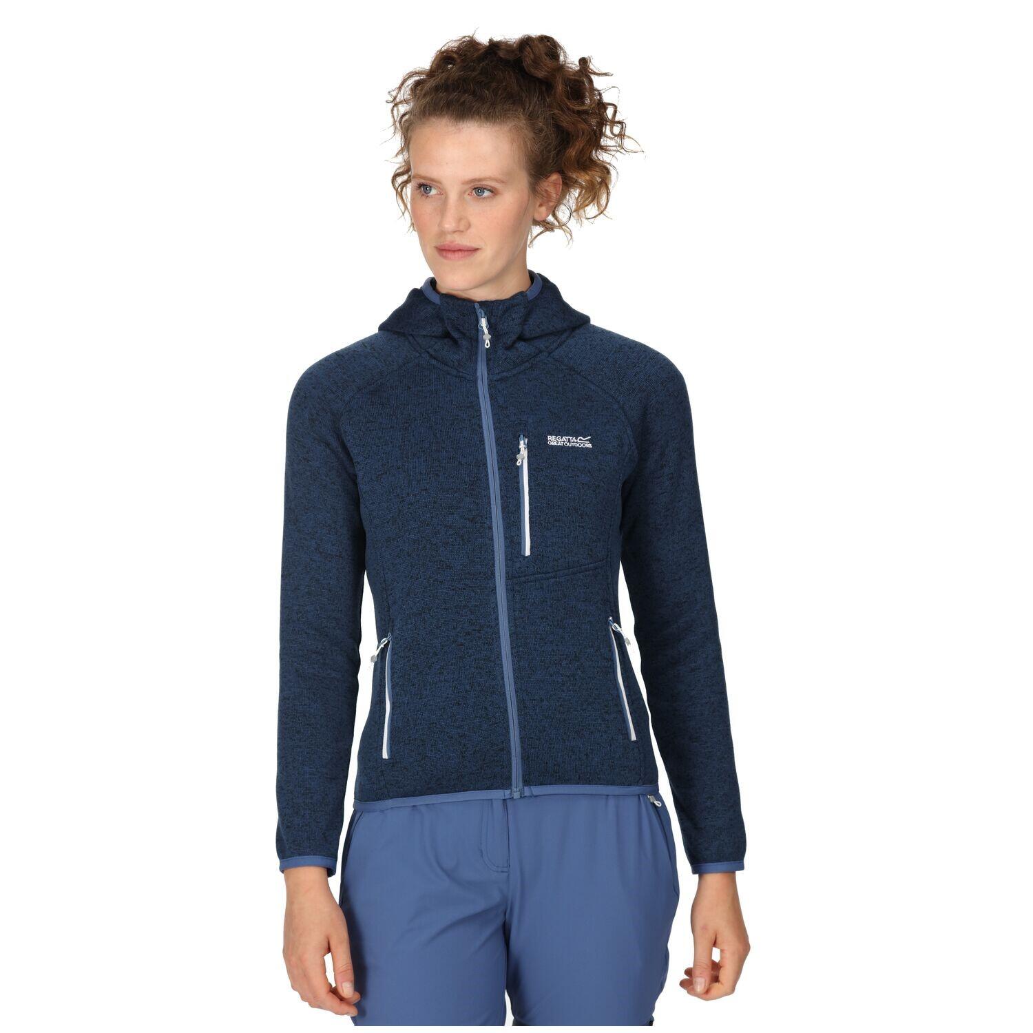 Regatta Hood Newhill Strickfleecejacke Damen mit Kapuze 4/5