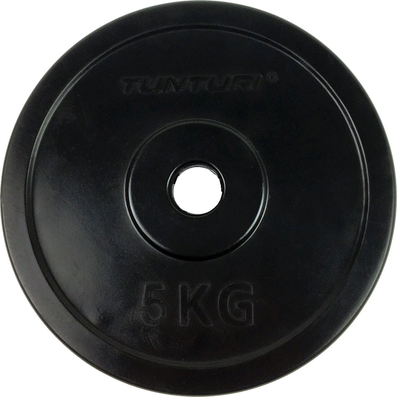 Tunturi - Disque Bumper Caoutchouc 5kg Noir, Unité - Poids De Musculation - Noir - 5 Kg - Decathlon