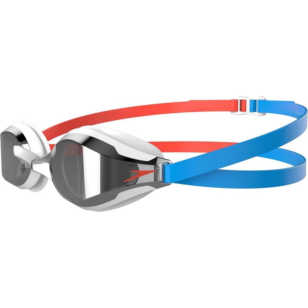 Lunettes De Natation FASTSKIN SPEEDSOCKET Adulte (Bleu / Rouge) 3/4