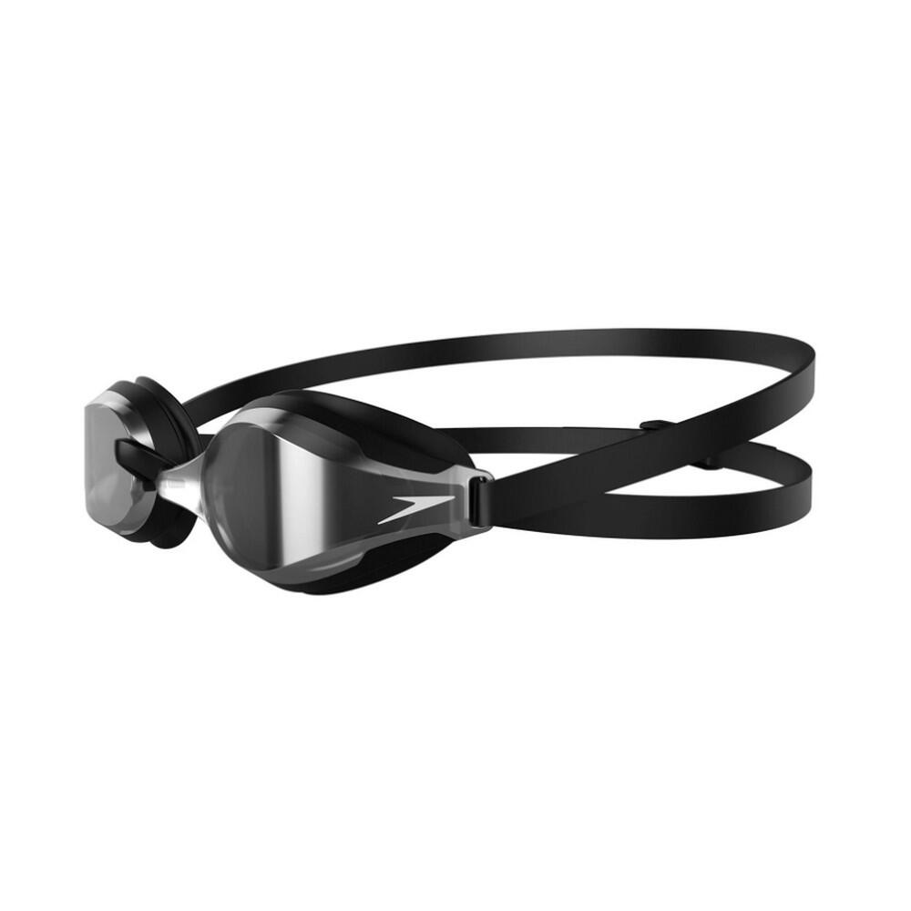 Speedo FASTSKIN SPEEDSOCKET Swimming Goggles Black/Silver Mirror 3/4
