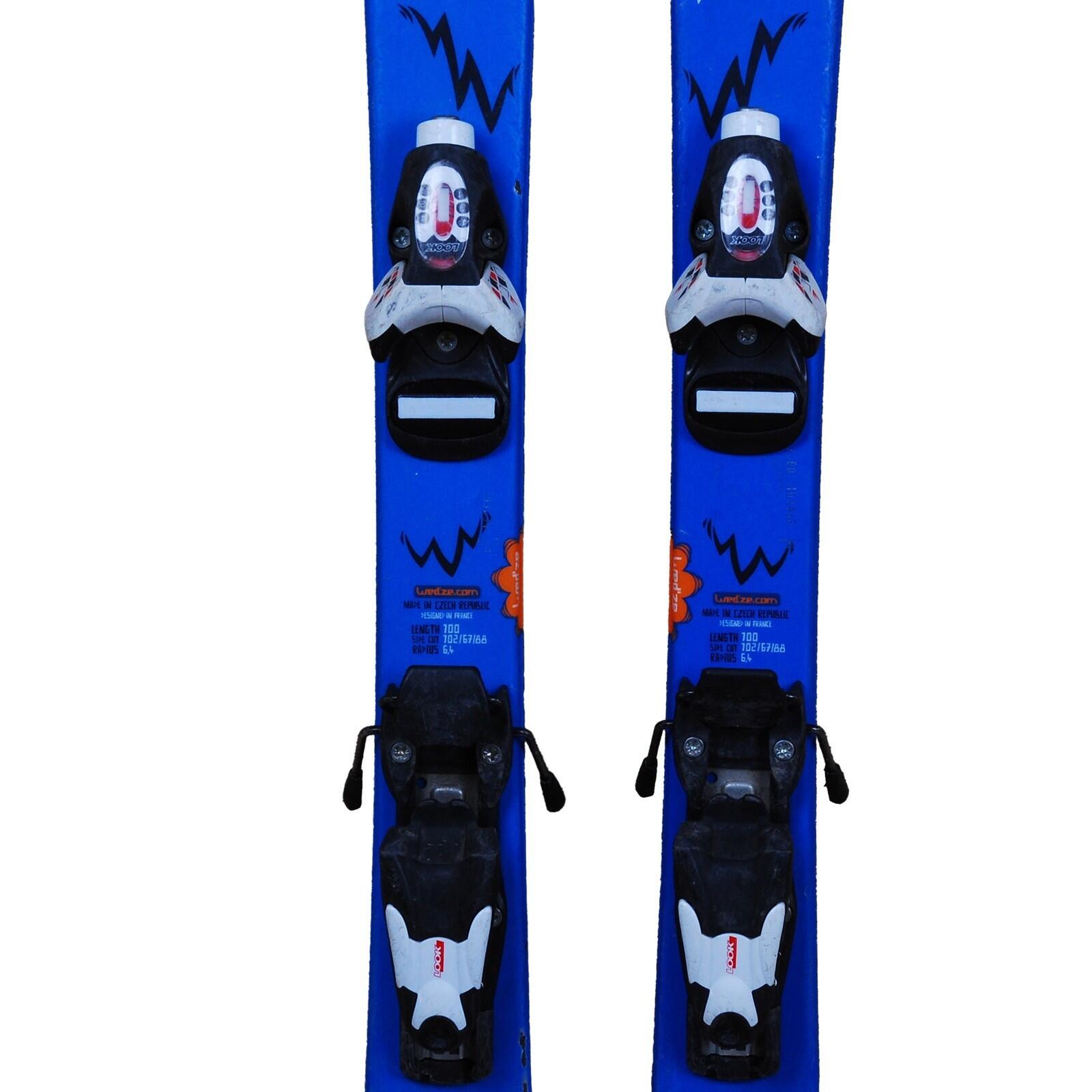 RECONDITIONNE - Ski Junior Wedze Onebreaker Kid Loups + Fixations 3/4