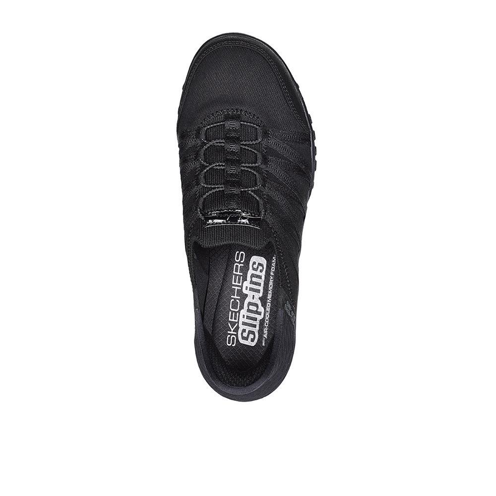 Sapatilhas Skechers Mulher Breathe Easy Pretas 3/4