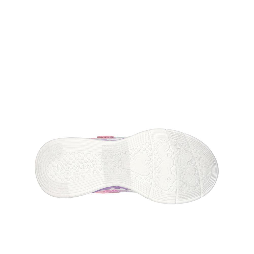Luzes de coração Skechers Kids simplesmente adoram tênis multicoloridos 4/5