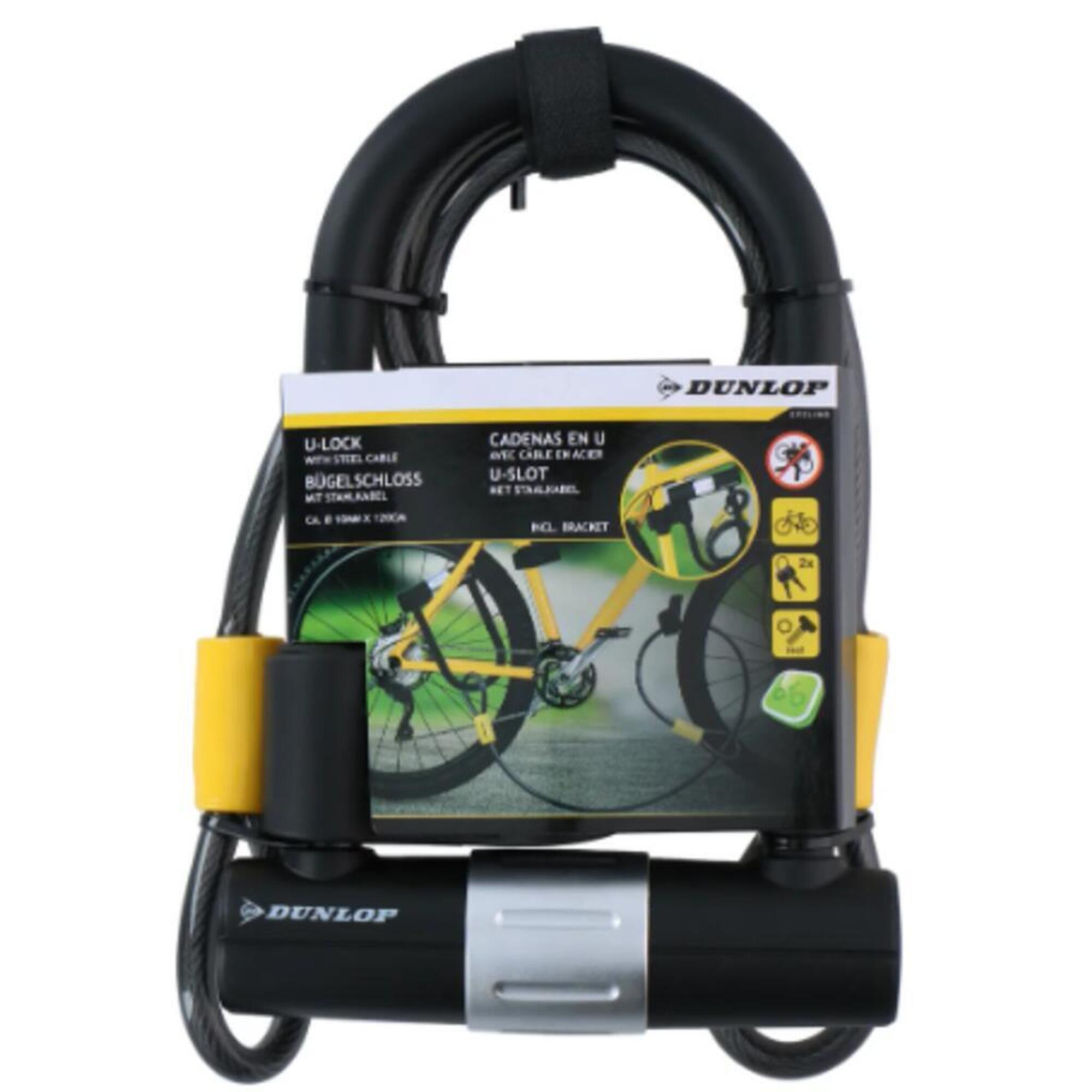 Cadru antifurt bicicletă cu cablu 120 cm