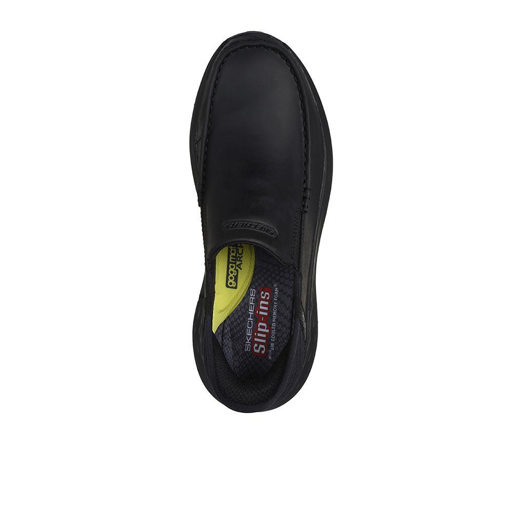 Zapatillas Skechers Hombre Relaxed Fit: Parson - Oswin Negras 3/4