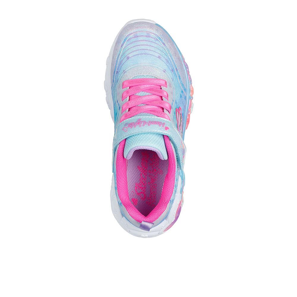 Zapatillas Skechers Niña Eternal Heart Lights Azules 3/4