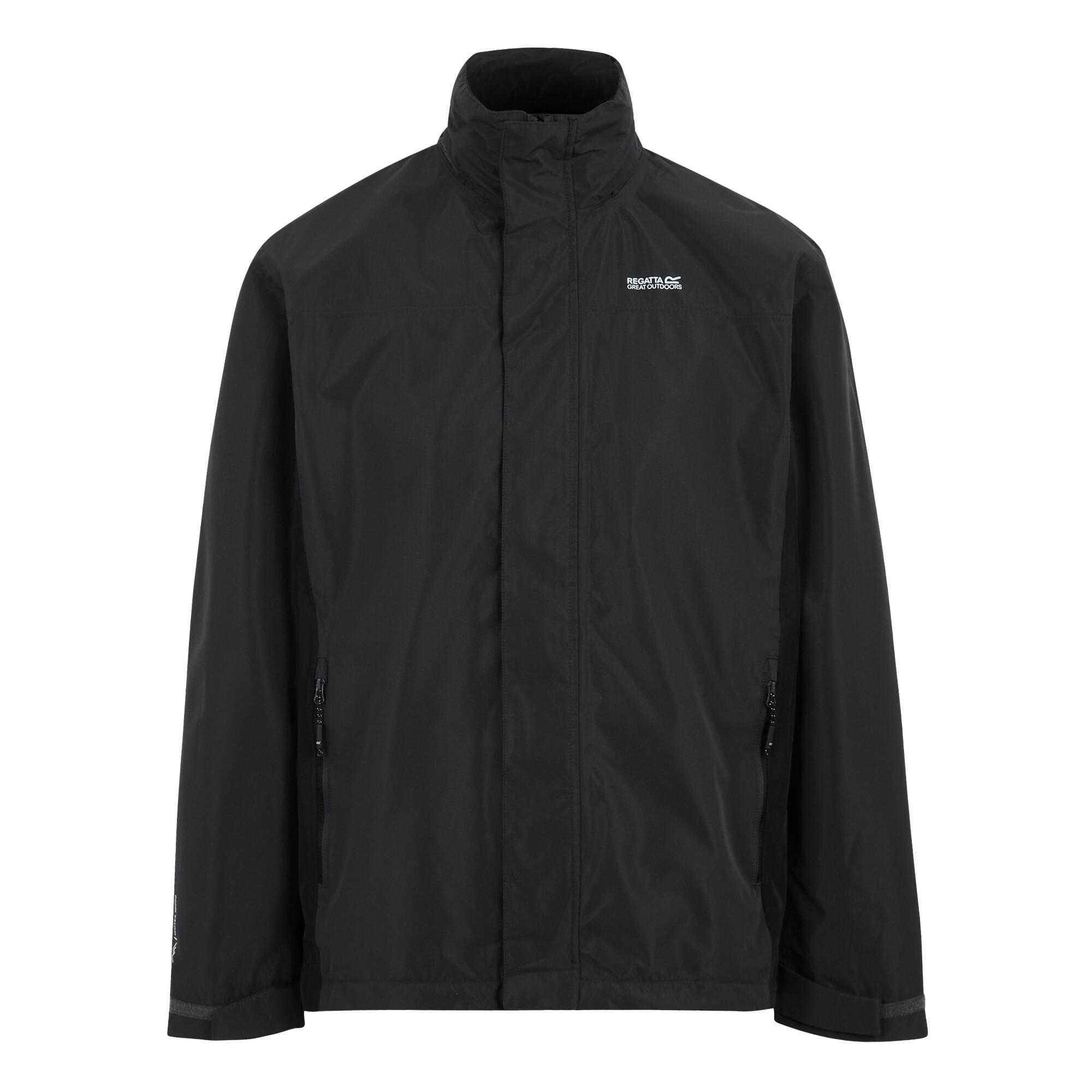 REGATTA Mens Matt II Waterproof Jacket (Ash/Black)
