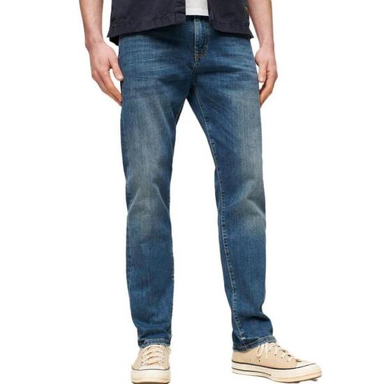 Vaqueros Rectos Azules Vintage Superdry para Hombre