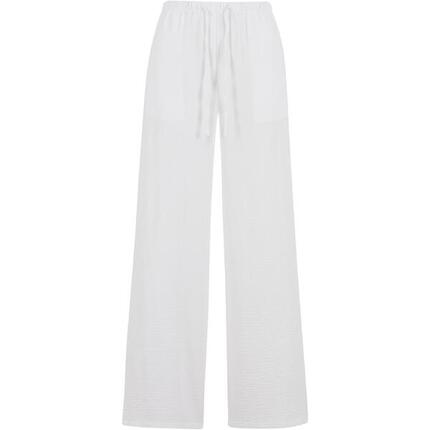 Damskie spodnie z szerokimi nogawkami Urban Classics Structured