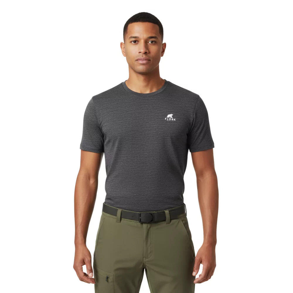 Fjork Merino - T-shirt De Trekking En Mérinos Homme - T-shirt Manches Courtes - Gris - 40 M - Decathlon