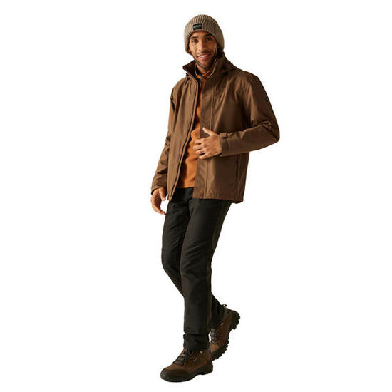Veste Imperméable À Capuche MATT Homme (Marron)