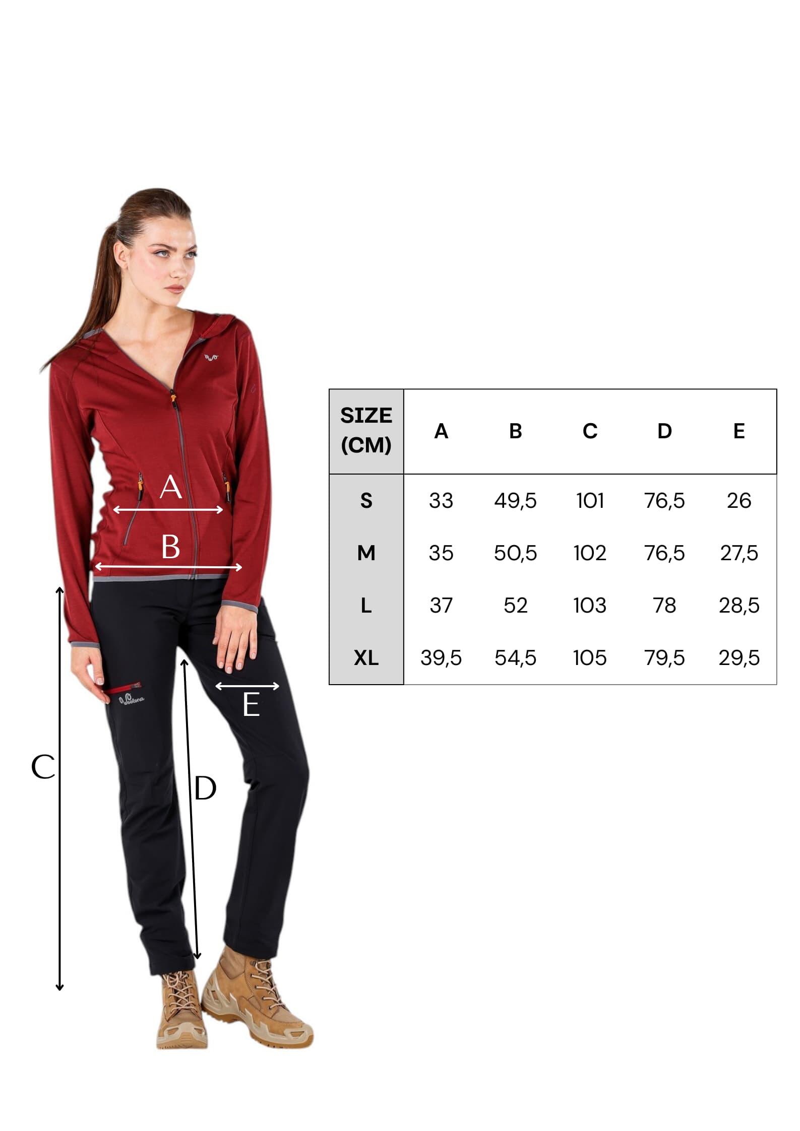 Spodnie trekkingowe damskie Woolona Comfort Merino 3/4