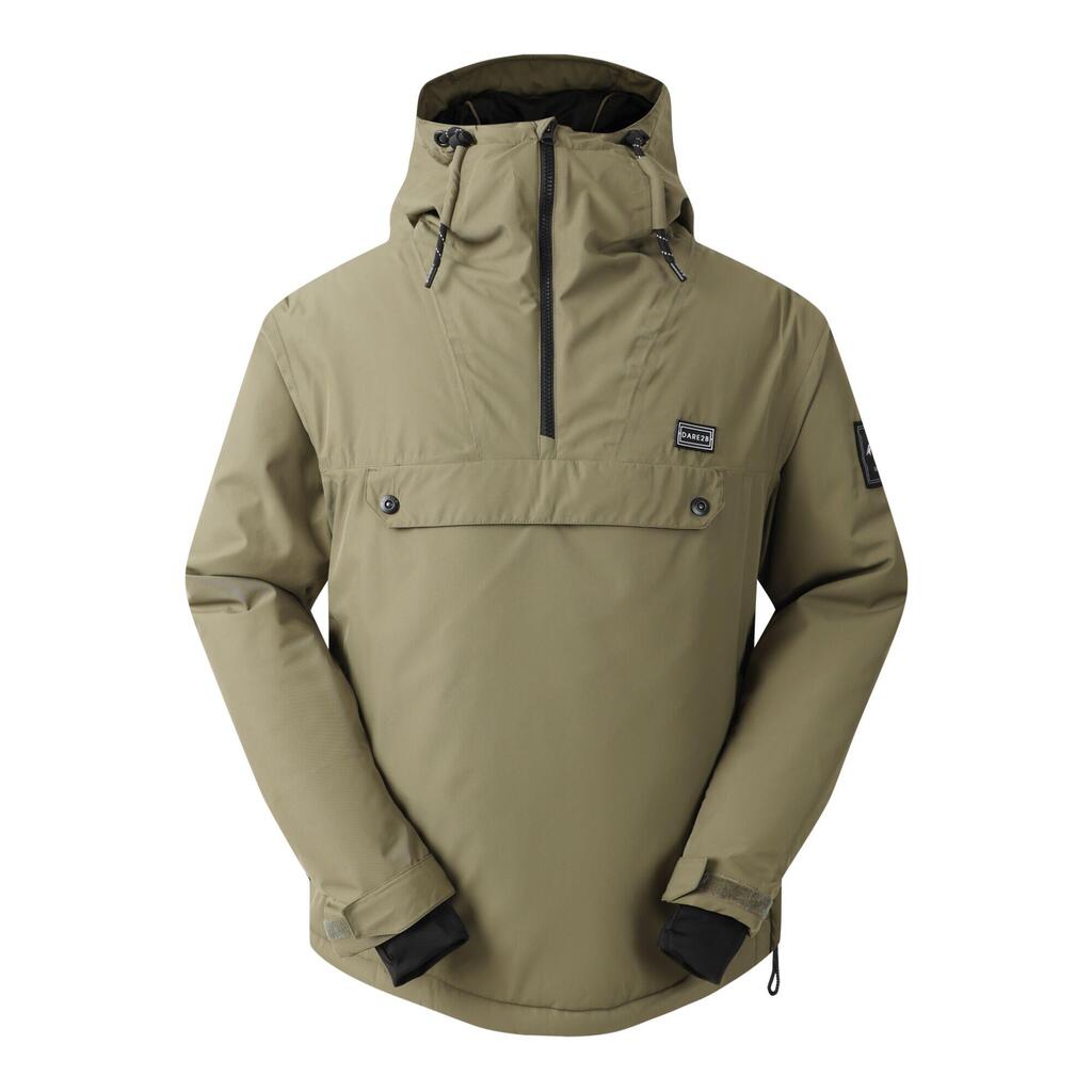 Mens Freeride II Distressed Overhead Ski Jacket (Iron Gate)