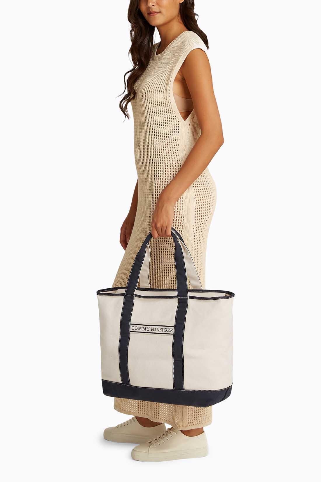 TOMMY HILFIGER Borsa da spiaggia in tela