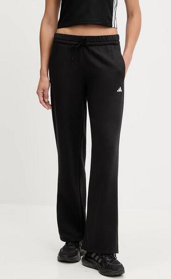 Pantalone donna adidas essentials small logo feel cozy open - nero