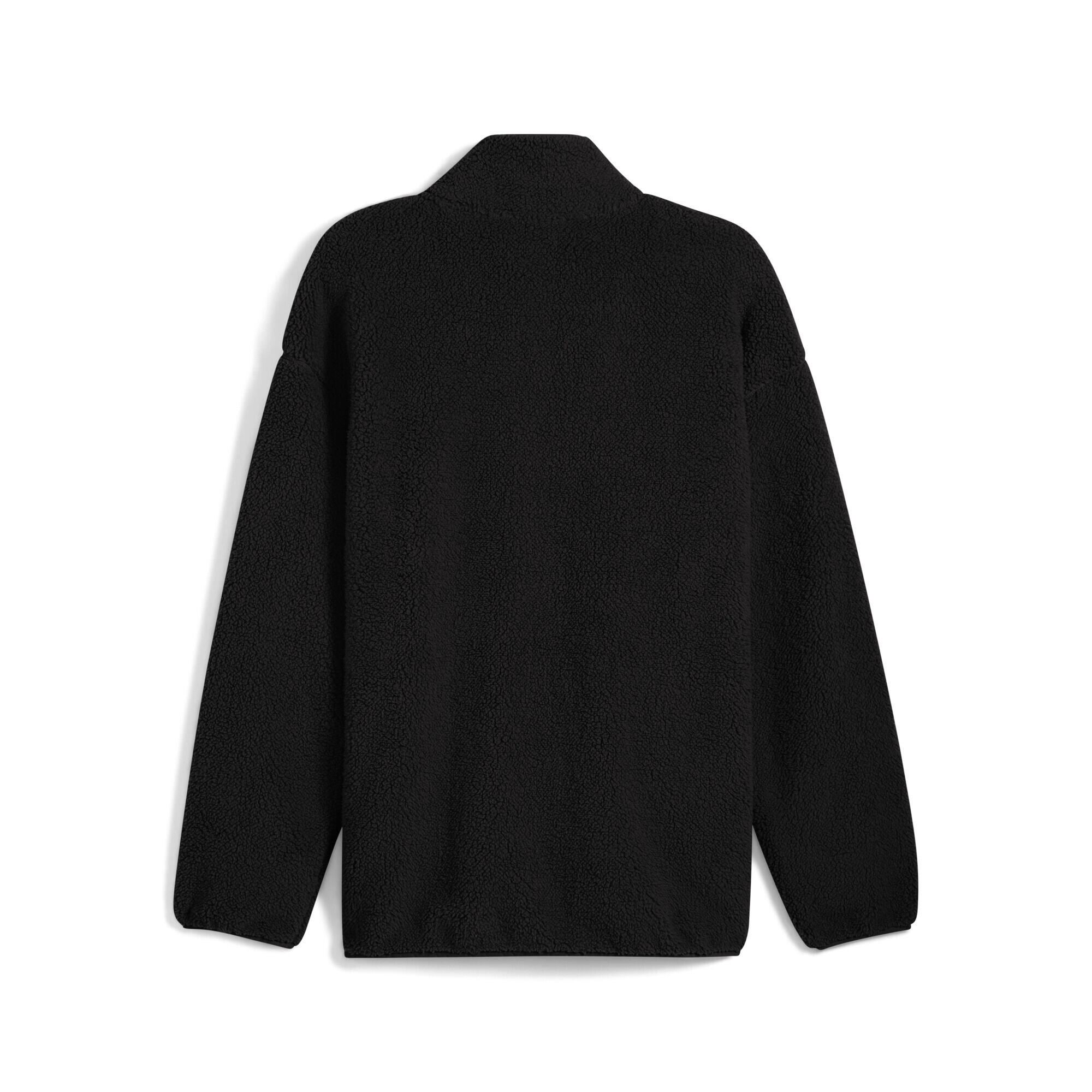 Chaqueta holgada para el invierno de borreguillo sintético con cremallera 5/5