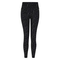 Legging Sport Motif/style Imprimé Tirets INFLUENTIAL Femme (Noir)