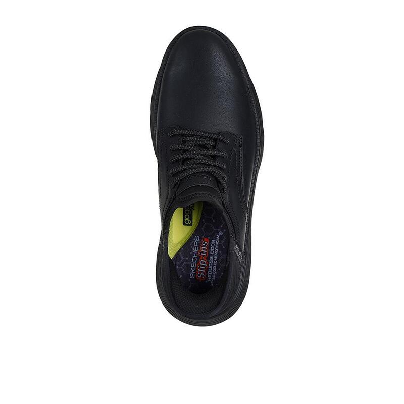 Pantofi Skechers bărbați Slip-ins piele netedă neagră