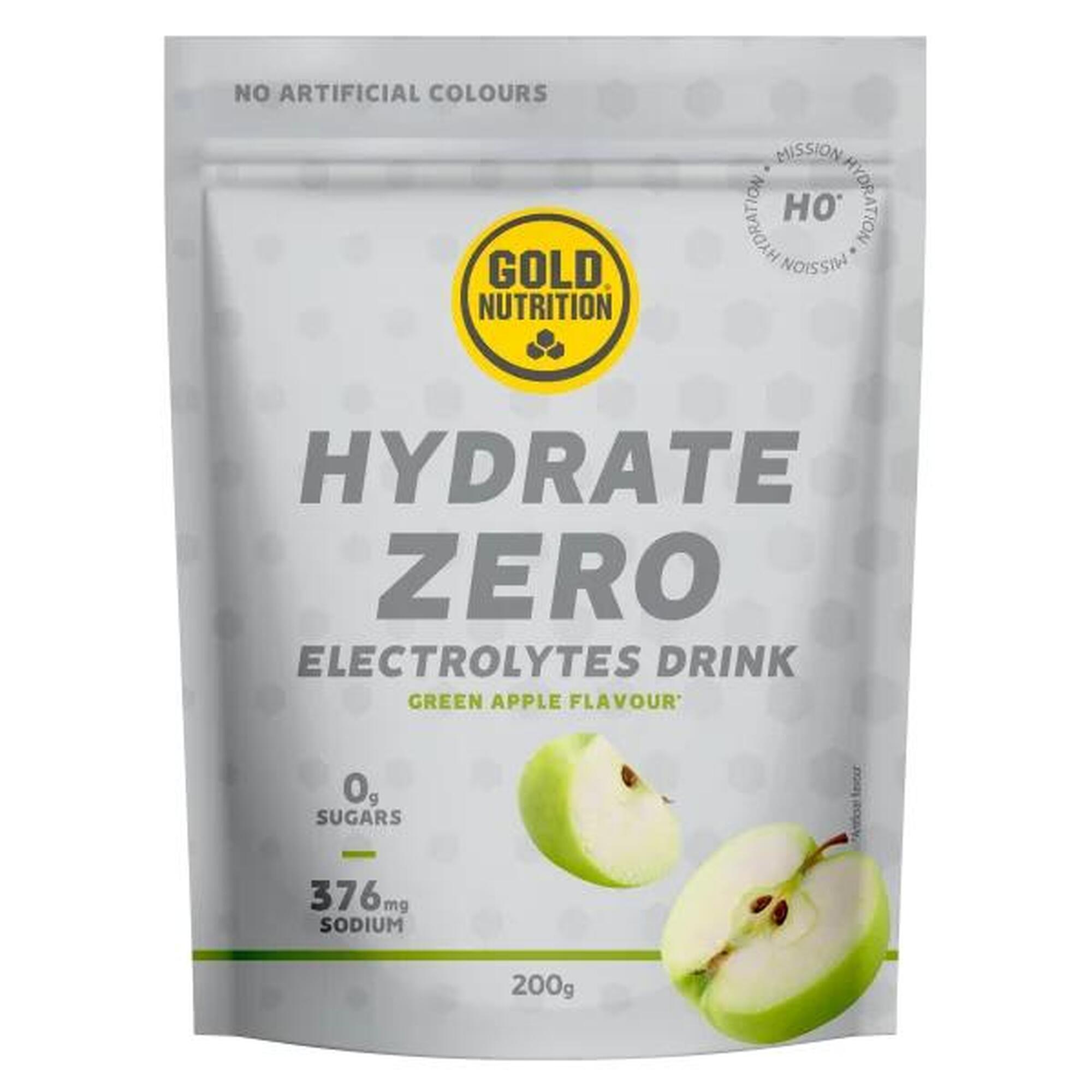 Bautura izotonica Hydrate Zero H0 mere verzi, GoldNutrition, 200 g