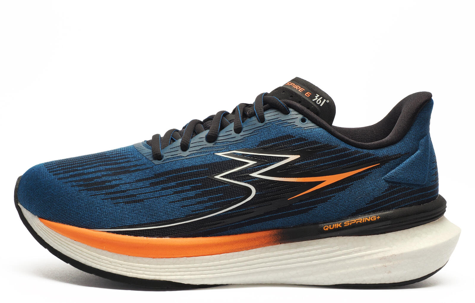 361° 361 Spire 6 Men's Running Shoes - QU!Kspring+ Cushioning, 50% Recycled Upper