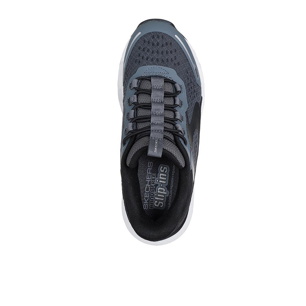 Sapatilhas Skechers Menino Glide-Step Plus - Vista-Lane Cinza 3/4