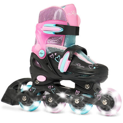 Verstelbare skeelers lichtgevende wielen loret