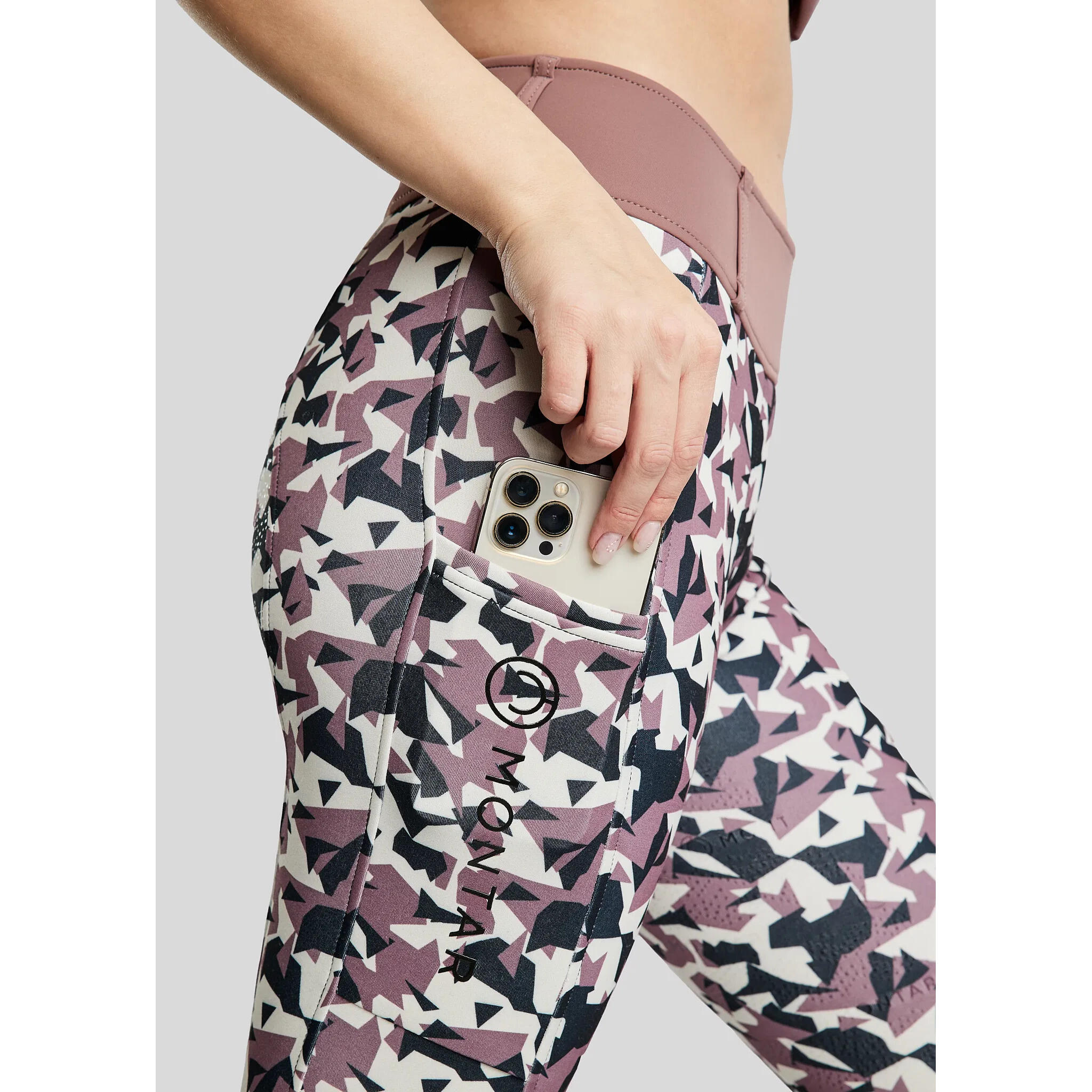 Leggings da equitazione full grip da donna Montar Cami 4/6