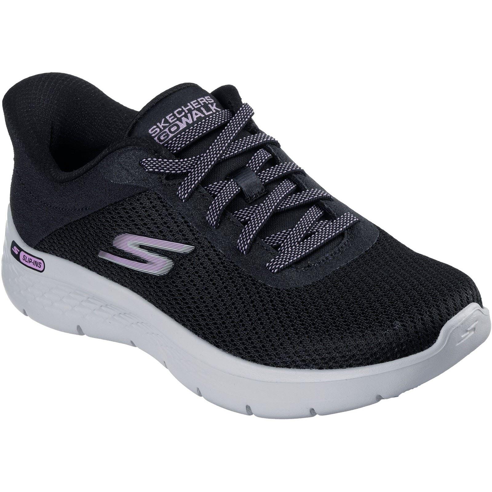 Skechers Go Walk Flex Textile Women's Black Trainers 1/1