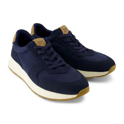 Sneakers Męskie TOMS TRVL LITE Retro Skórzane Granatowe