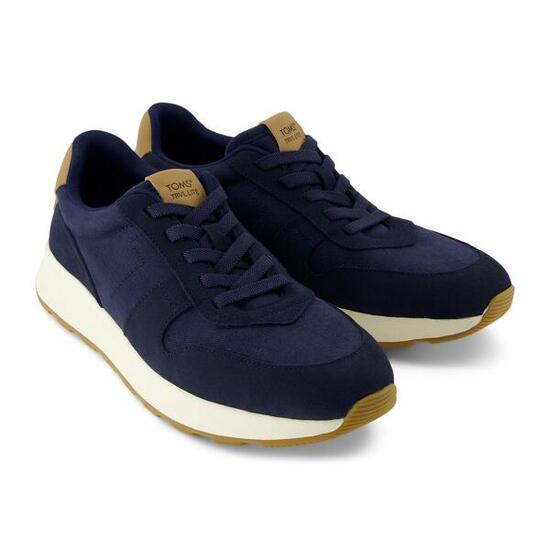 Sneakers Męskie TOMS TRVL LITE Retro Skórzane Granatowe