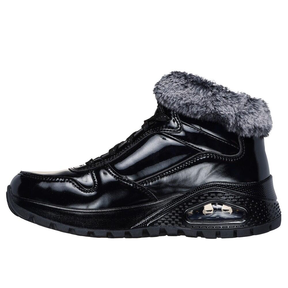 Baskets ABUTINada FEMME FEMME Skechers Uno Fiesty Winter Charol NOIR 4/5