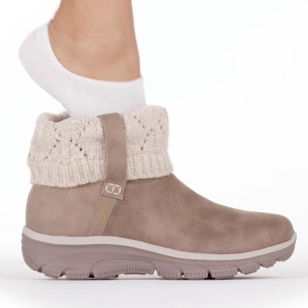 CONFORTABLE Y Calido BUTIN FEMME Skechers Slip-ins Easy Cozy  Weather GRIS 7/7